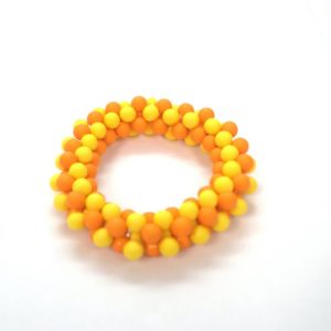 Yellow And Orange Bubble Balloon Bracelet-0