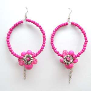 Pink Chandelier Earrings-0