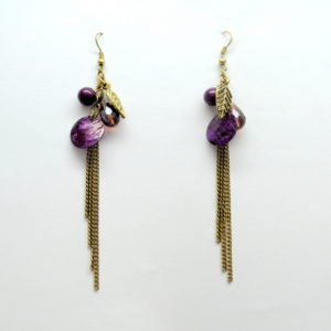 Purple Chandelier Earrings-0