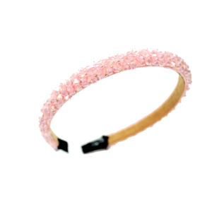 Light Pink Beaded Headband-0