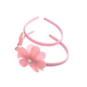 A Pair Of Light Pink Floral Headbands-0