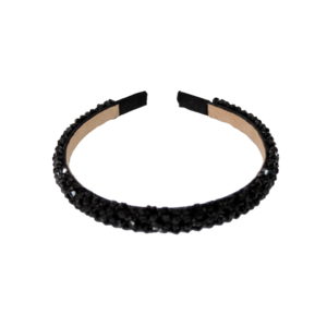 Black Beaded Headband-0