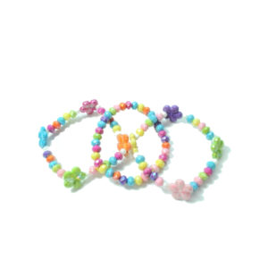 3 Multicolor Flower Bracelet-0
