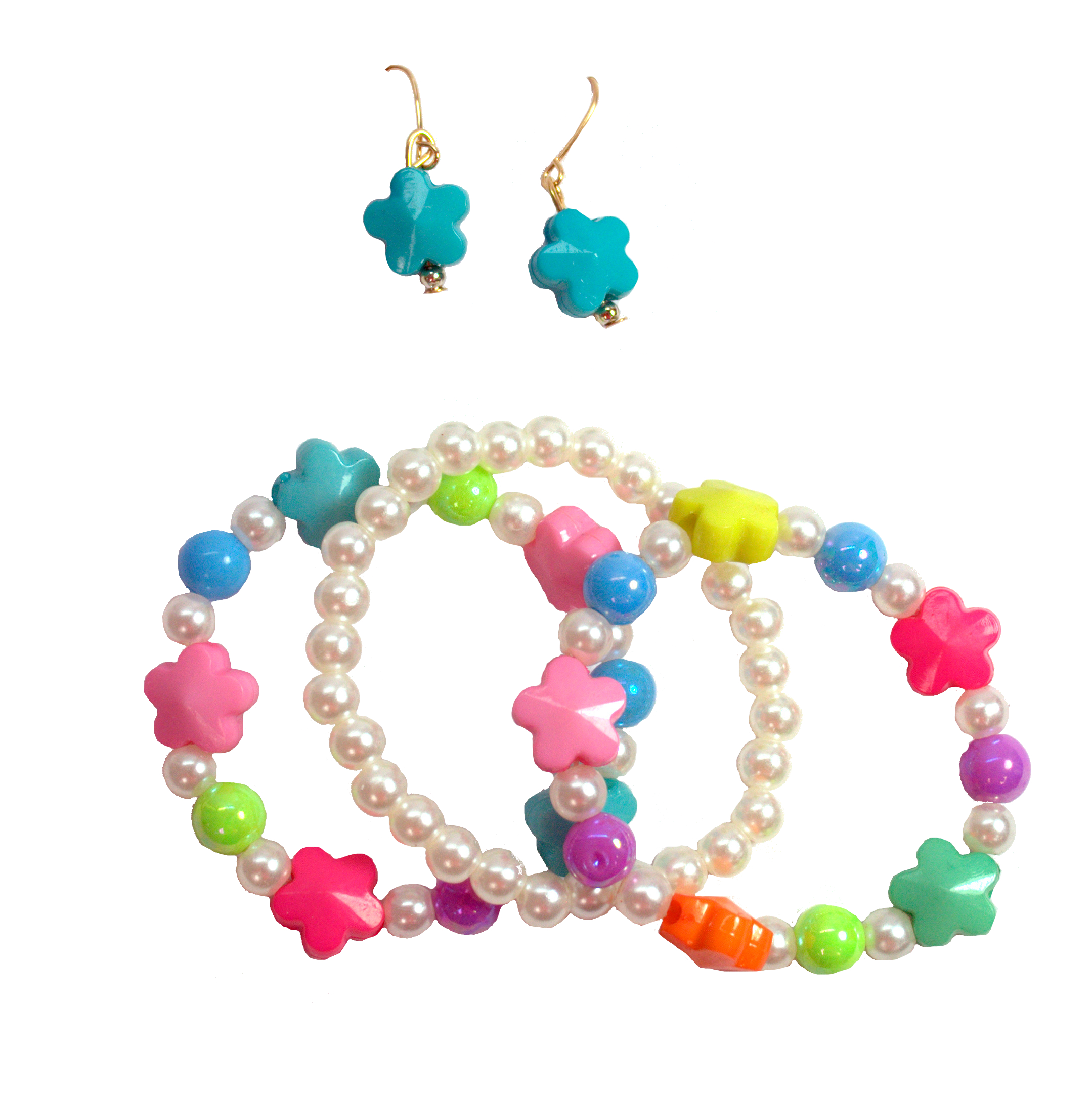 Girls Bracelet And Earrings Set-0