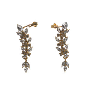 Gold And Silver Hook Earrings-0
