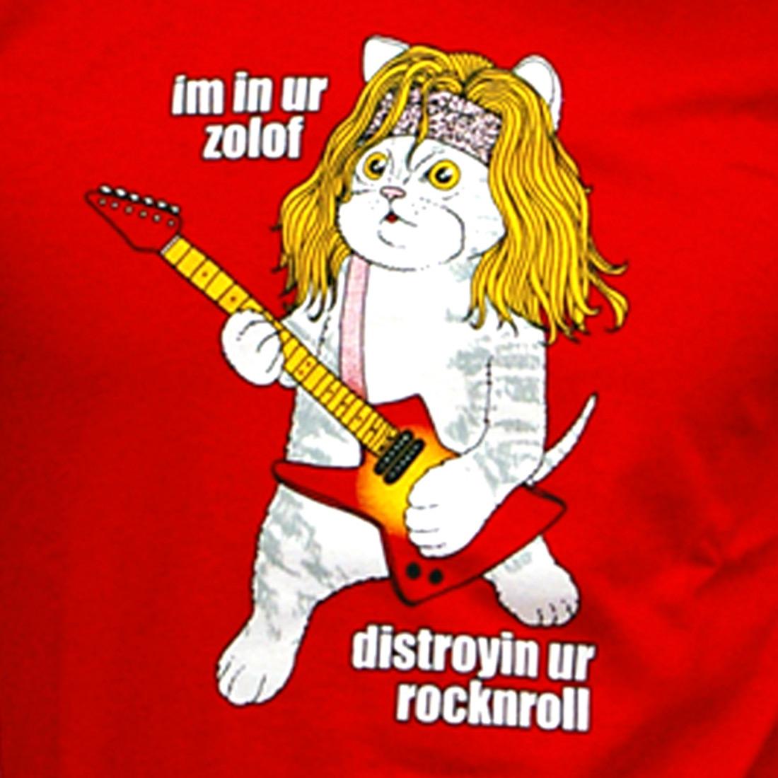 Zolof The Rock And Roll Destroyer: LOL Cat T-shirt-0